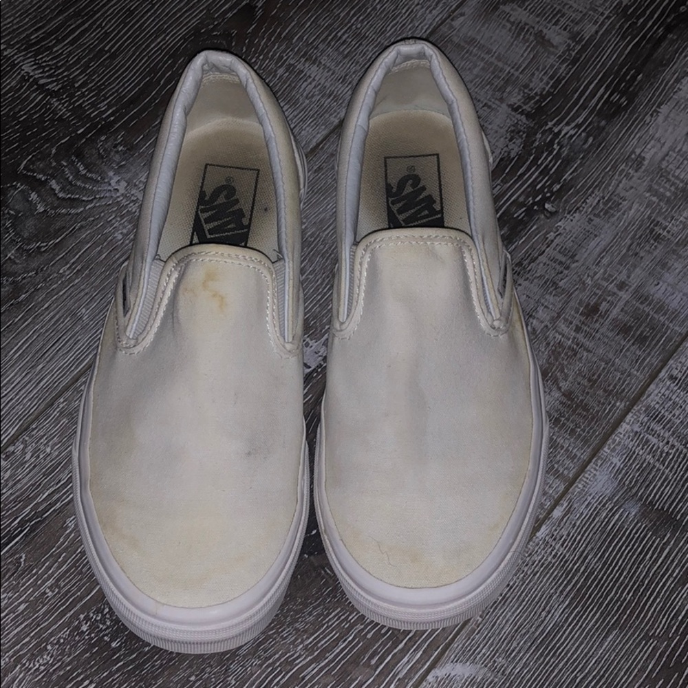 White Vans Slip-On